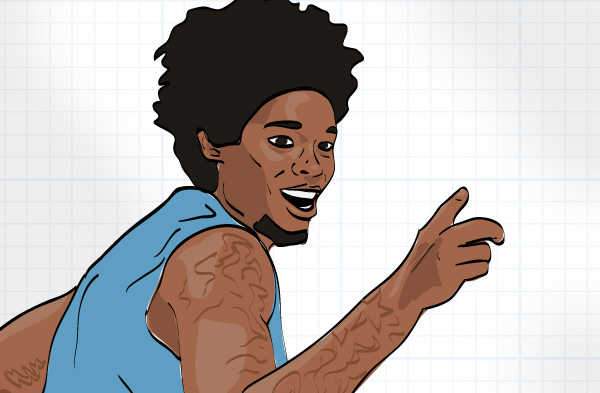 Lucas Nogueira illustration by Mike s.